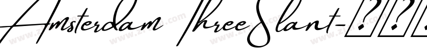 Amsterdam ThreeSlant字体转换